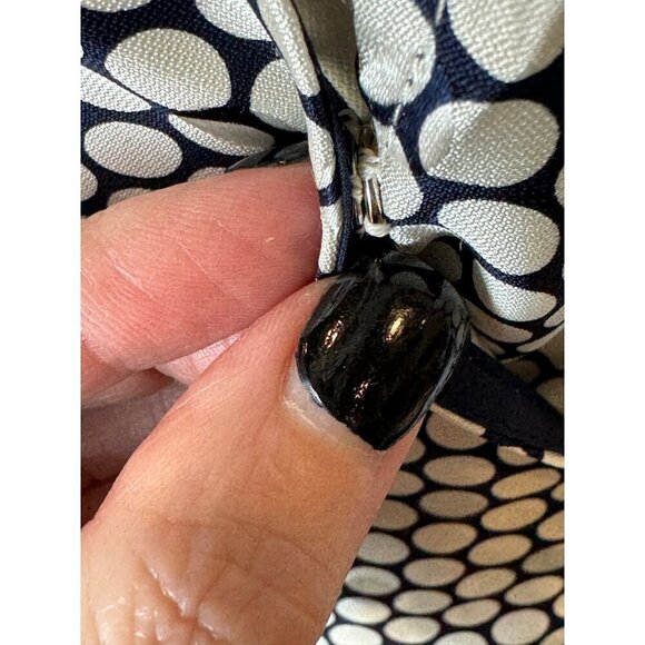 Diane Von Furstenberg Dress 4 Black And Ivory Silk Polka Dot Flare Side Tie Wrap - Picture 9 of 12